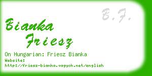 bianka friesz business card